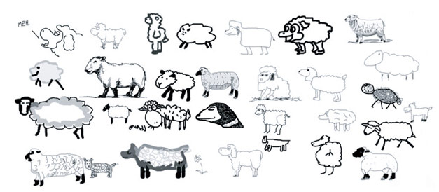 Sheep Drawings