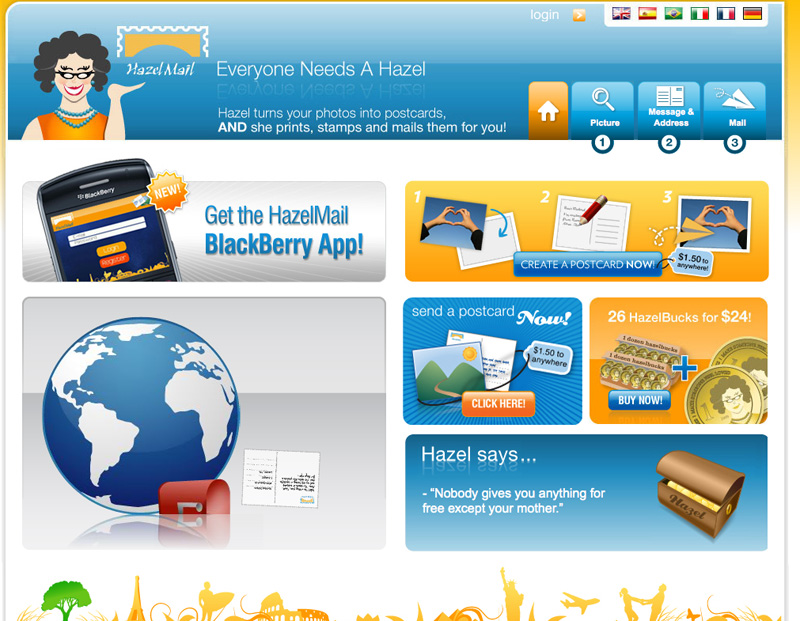 Hazelmail website